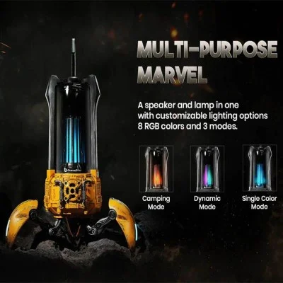 GravaStar Supernova Bluetooth Speaker - War Damage Version - Yellow
